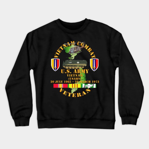 Vietnam Combat Veteran - US Army Vietnam - USARV Crewneck Sweatshirt by twix123844